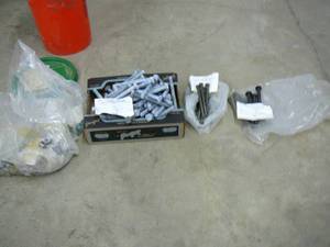 Lot Of Large Bolts & Nuts