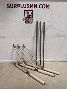 lot 5 image: (3) Wall Mount Material Rollers 38 Wide