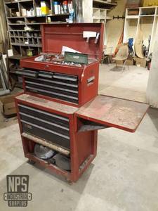 lot 46 image: Craftsman Tool Chest and Tools