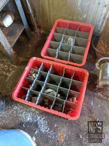 lot 28 image: (2) Bins Assorted PVC Pipe Couplers and More