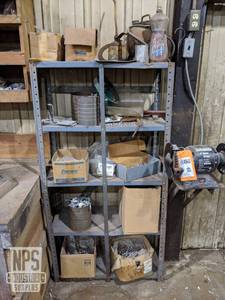 lot 81 image: Stainless Steel Bolts, Assorted Hardware and Shelf