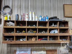 lot 82 image: Wall Mount Bolt Bin W Contents