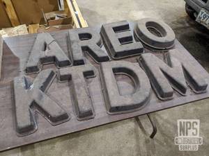 lot 94 image: Plastic Sign Letters 12 Tall