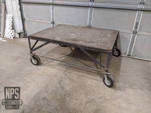 lot 110 image: Rolling Work Table 60 x 48 x 26