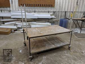 lot 113 image: Rolling Work Table 60 x 36 x 31