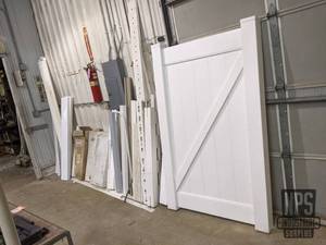 lot 124 image: Dimensional PVC Stock Along Wall, 4 to 8 Long