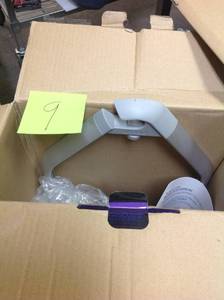 lot 9 image: Artika Adjustable Over-The-Shower HeadDoor Caddy with Mirror in Aluminum and Stainless Steel  in good condition