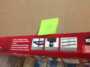 lot 15 image: Muscle Rack 86 in. H x 48 in. W x 18 in. D 6-Shelf Steel Storage Shelving Unit in Silver  in good condition