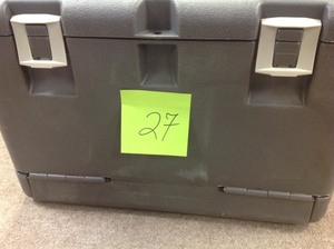 lot 27 image: 18 in. 38cc 2-Cycle Gas Chainsaw with Heavy Duty Case  in good condition