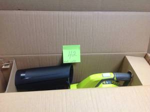 lot 42 image: 110 MPH 480 CFM Variable-Speed Turbo 40-Volt Lithium-ion Cordless Battery Jet Fan Leaf Blower (Tool Only)  in good condition