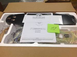 lot 89 image: Hampton Bay 51827 52 in. LED Indoor Brushed Nickel Hugger Ceiling Fan with Light Kit   in good condition