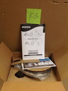 lot 103 image: Darcy Single-Handle 5-Spray 1.75 GPM Tub and Shower Faucet with Valve in Spot Resist Brushed Nickel (Valve Included)  in good condition