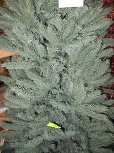 Artificial LED Tree in green, roughly 7.5 feet tall by Vickerman