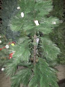 Artificial LED Tree in green, roughly 6.8 feet tall by Vickerman