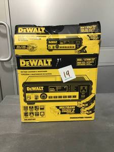lot 19 image: DEWALT 30 Amp Multi Bank Battery Charger with 80 Amp Engine Start