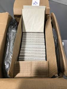 lot 48 image: Box of 40 square tiles