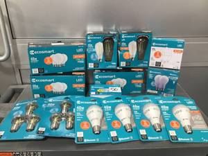 lot 50 image: Large Lot of lightbulbs - ECOSMART LED Bulbs