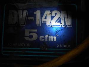 Used 120v JB Industries Vacuum Pump