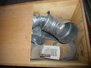 Assorted Sheet Metal Parts for Forced Air DuctingExhaust