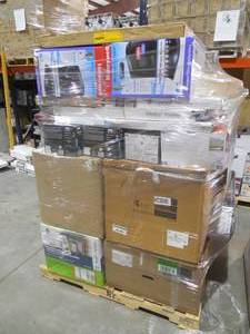 lot 11 image: WHOLESALE PALLET LOT OF GENERAL MERCHANDISE, LIGHTING, FANS, FIRE PIT