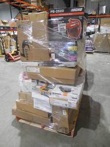 lot 14 image: WHOLESALE PALLET LOT OF GENERAL MERCHANDISE, TOOLS, FANS , SINKS , RANGE HOODS