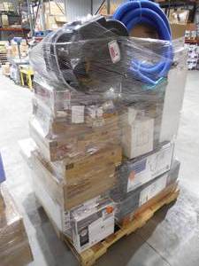 lot 15 image: WHOLESALE PALLET LOT OF GENERAL MERCHANDISE, FAUCETS , RANGE HOODS , HARDWARE