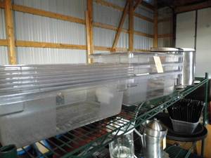 Salad Bar Inserts - 2 Mini Garbage Cans