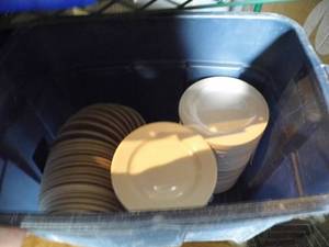 Lot of 3 Totes Dishes