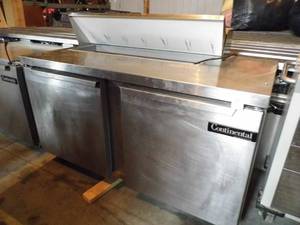 Continental Fridge Prep Table