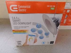 lot 43 image: Commercial Electric 5 or 6 LED Smart Recessed Lights