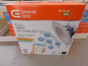 lot 44 image: Commercial Electric 5 or 6 LED Smart Recessed Lights #2