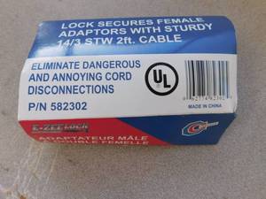 lot 39 image: E-Zee Lock Male to Dual Female Adaptor #2
