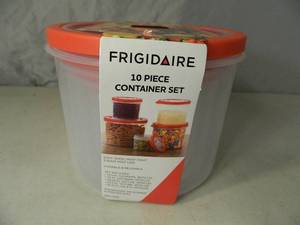 lot 18 image: New Frigidaire 10 Piece Storage Container Set
