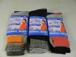 lot 38 image: 6 New Pairs of Thermal Socks