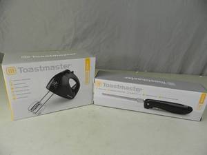 lot 53 image: New Toastmaster Hand Mixer and Electric Knife