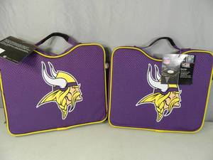 lot 74 image: 2 New MN Vikings Seat Cushions