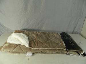 lot 99 image: New Thick Velvet Sherpa Throw
