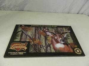 lot 115 image: New Tempered Glass Deer Cutting Board