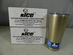 lot 126 image: 2 New nICE Gold Tumblers