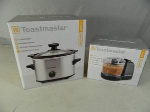 lot 128 image: New Slow Cooker and New Chopper