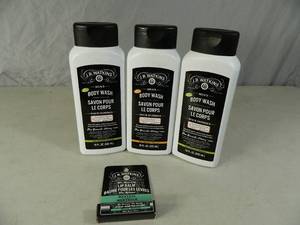 lot 137 image: 3 New Mens Watkins Body Washes and Lip Balm
