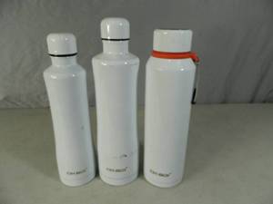 lot 146 image: 3 New Matching Stainless Steel Tumblers
