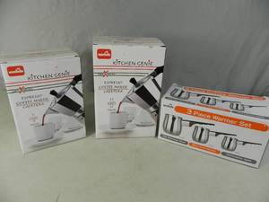 lot 158 image: New Espresso Makers and Warmer Set