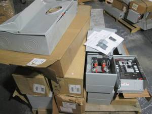 lot 7 image: Pallet lot including meter boxes, M...