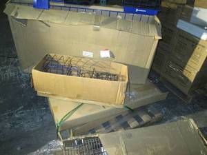 lot 10 image: Pallet of wire racks, displays and ...