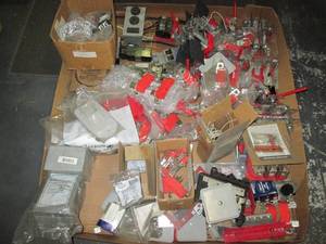 lot 13 image: Pallet of outlet, fuse, breaker and...