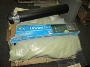lot 16 image: Heavy used plastic sheeting, golf p...