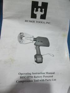 lot 22 image: Husky robo crimp tool and batteries...