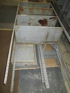 lot 30 image: Lot of metal shelving...
