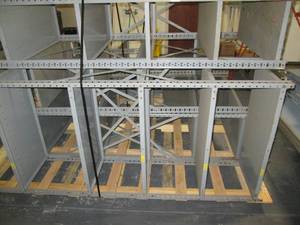 lot 31 image: Lot of metal shelving  ...